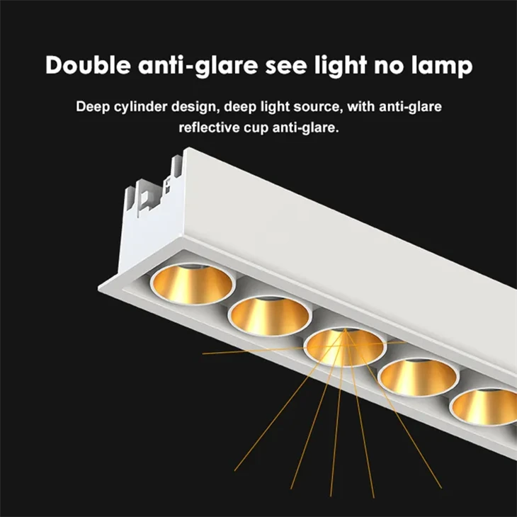 30W Trimless Recessed Down Light For Hotel Downlights